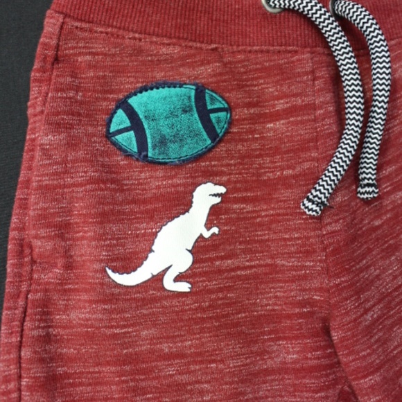 Red Football Dinosaur Joggers - Picture 2 of 4